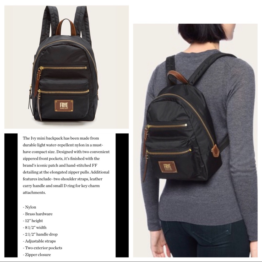 🚫SOLD🚫nwot frye • ivy mini backpack - Picture 2 of 8